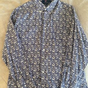 Vineyard Vines  Blue nautical pattern  Men's Shirt L